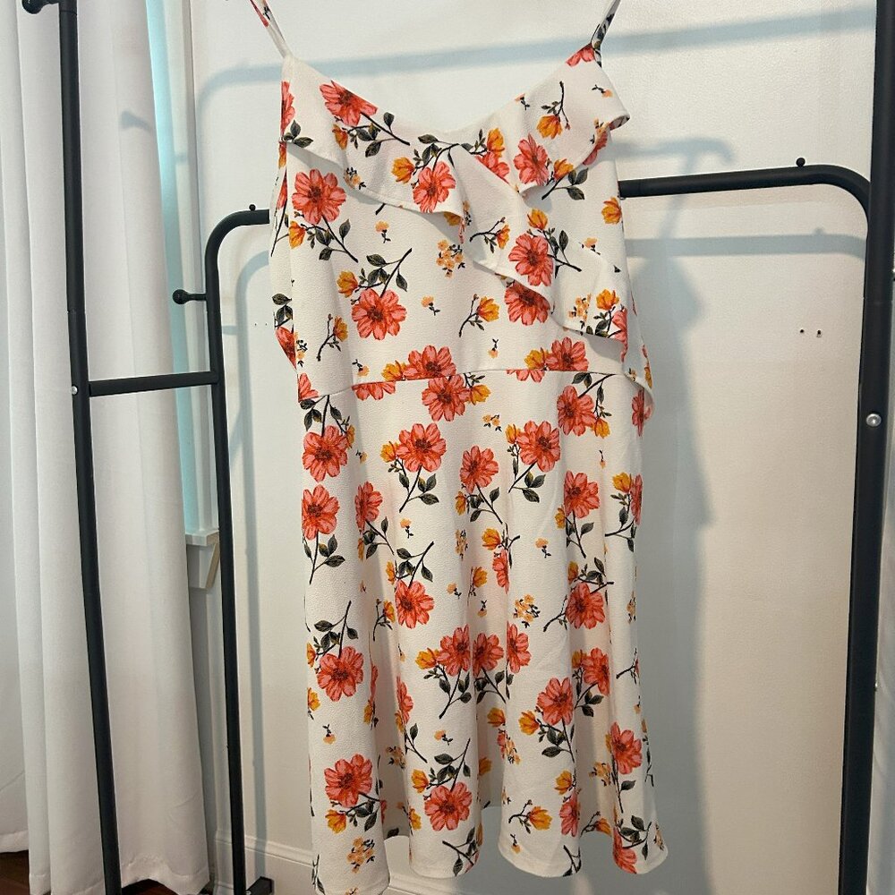White Floral Dress
